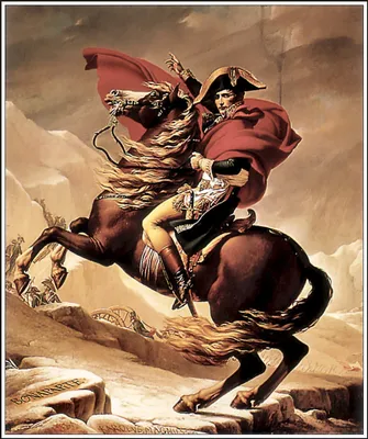 Жак-Луи Давид - Наполеон на перевале Сен-Бернар III, 1800, 221×229 см:  Описание произведения | Артхив