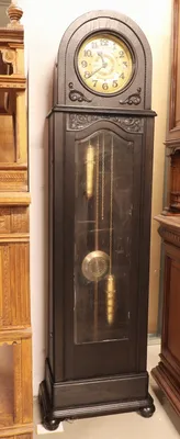 Часы напольные Италия с отделкой шпоном дерева купить по лучшим ценам в  Москве