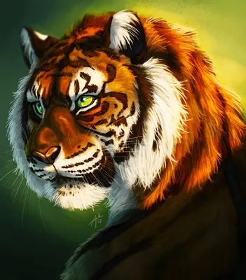 Картина Тигр в стиле Акварель для детей №s32302 на холсте в  интернет-магазине картин Walldeco