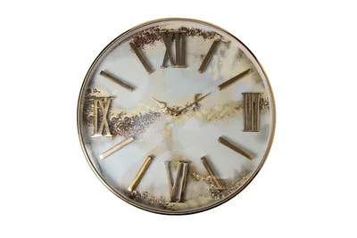 Часы настенные La Mer GT009015 золотистые с орнаментом