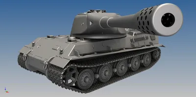 Модель танка Lowe в масштабе 1:100 World of Tanks с подставкой