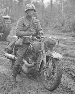 Сила и надежность: Немецкие мотоциклы в бою