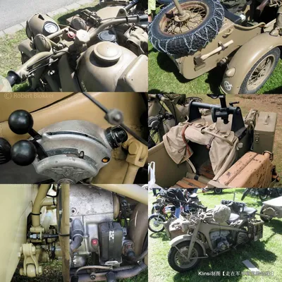 Путь победы: исторические кадры немецких мотоциклов в бою