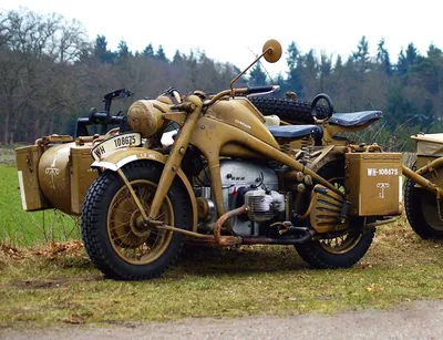 Уникальные фотографии немецких мотоциклов второй мировой в 4K разрешении