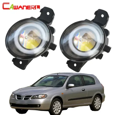 Cawanerl For Nissan Almera 2/II Saloon Hatchback (N16) 2001-2006 Car LED  Fog Light Angel Eye Daytime Running Lamp 12V 2 Pieces - AliExpress