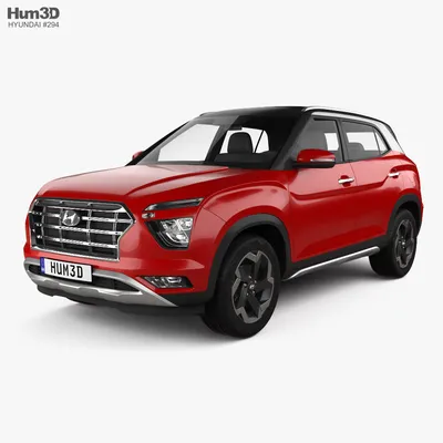 Hyundai Creta 2023 3D модель - Скачать Автомобили на 3DModels.org