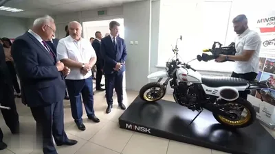 Арт-фото нового мотоцикла Минск