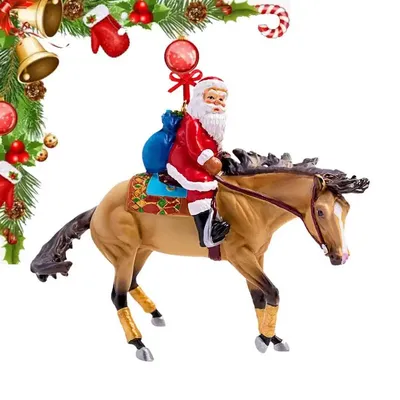 Конский орнамент, акриловая искусственная лошадь, рождественская елка,  подарок на Рождество, праздничный домашний декор, товары | AliExpress