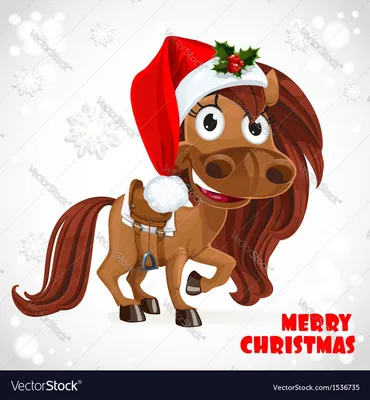 Новогодний Бал И Лошади — стоковая векторная графика и другие изображения  на тему Лошадь - Лошадь, Санта Клаус, Рождество - iStock