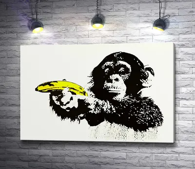 Картина Портрет обезьяны, рисунок карандаш графика коричневый обезьяна –  заказать на Ярмарке Мастеров – 7GC8FBY | Картины, Москва