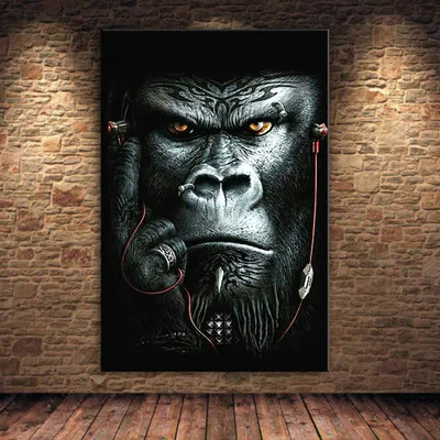 Симпатичная обезьяна-талисман, нарисованная вручную мультяшная наклейка,  иконка, изолированная иллюстрация | Премиум векторы