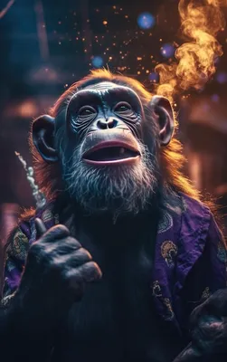 Показываю укус шимпанзе // Обезьяна Боня курит?! // Сегодня прямая  трансляция с Хамада Кута - YouTube