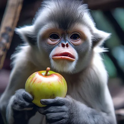 Портрет сломленной обезьяны губы Стоковое Изображение - изображение  насчитывающей сломленные, губа: 124026331