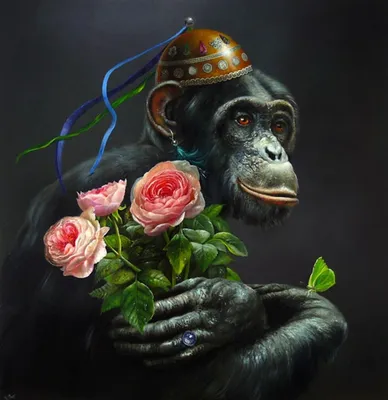 обезьяна дарит цветы｜Búsqueda de TikTok