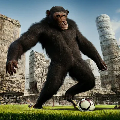 обезьяны шимпанзе в 3d стоят и смотрят с закрытым ртом на темном фоне,  сглаз, тихо, тишина фон картинки и Фото для бесплатной загрузки