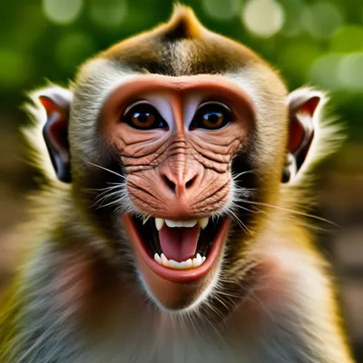 улыбающаяся обезьяна в очках PNG , обезьяна, животное, очки PNG картинки и  пнг PSD рисунок для бесплатной загрузки