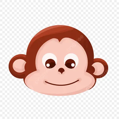 обезьяна голова улыбка красочные векторная иллюстрация PNG , животное,  обезьяны, искусство PNG картинки и пнг рисунок для бесплатной загрузки