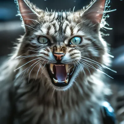 Старый облезлый кот одноглазый , ужас…» — создано в Шедевруме