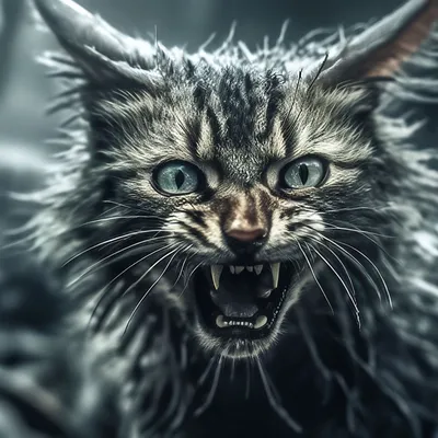 Зловещий, бешеный ,облезлый кот зомби…» — создано в Шедевруме
