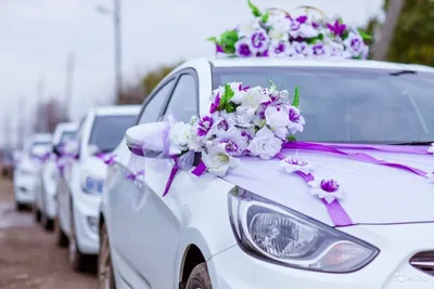 Украшение машины на свадьбу в Челябинске