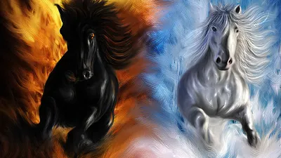 Купить Алмазная вышивка крестиком Картина Фэнтези Горящая лошадь Полная  алмазная картина Огненная лошадь | Joom