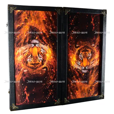 Купить Набор для росписи по номерам Огненный тигр 40х50 см. Strateg GS321  недорого