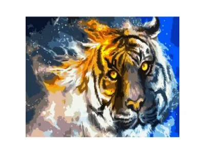 Огненный тигр 30х38см 000 - ART- НАБОРЫ МОЗАИКА КАРТИНЫ 12535327 купить за  242 700 сум в интернет-магазине Wildberries