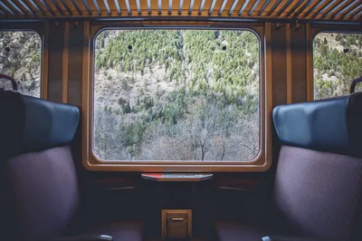 Пейзажи из окна поезда | Пикабу