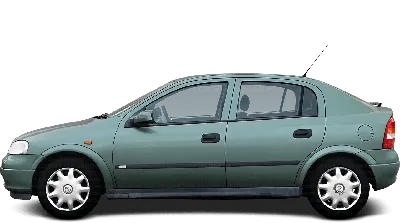 Opel Astra 1998-2006 Dimensions Side View