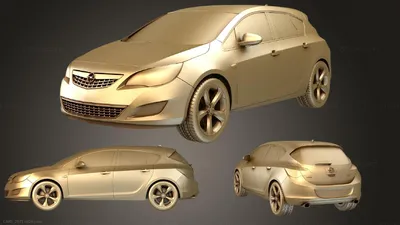 3d model opel astra 2011