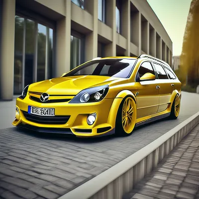 Yellow 2021 Opel Astra Hybrid (L)
