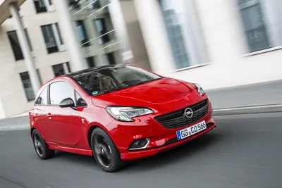 2015 Opel CORSA Enjoy 5 Door Hatchback Rear View Stock Images | izmostock