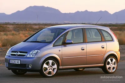 Opel Meriva 2003-2005 Dimensions Side View