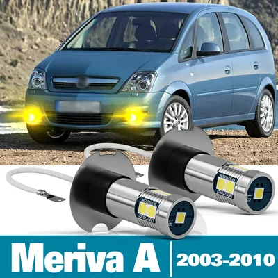 2pcs LED Fog Light For Opel Meriva A Accessories 2003 2004 2005 2006 2007  2008 2009 2010