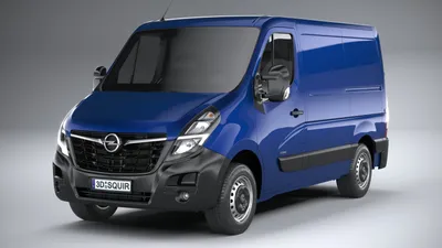 Cargo van Opel Movano vector template Stock Vector | Adobe Stock