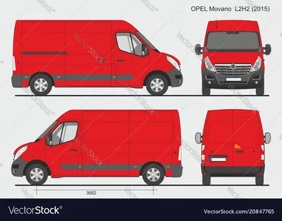 Opel Movano 2010 Blueprint - Download free blueprint for 3D modeling