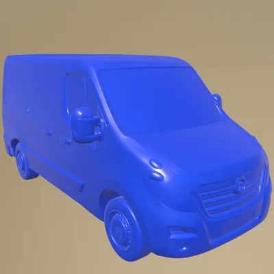opel movano l2h2 2018 3D Model in Van and Minivan 3DExport