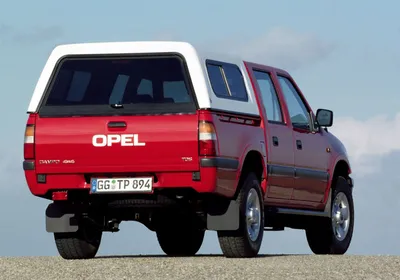 Opel Campo рестайлинг 1997, 1998, 1999, 2000, 2001, пикап, 1 поколение, TF  технические характеристики и комплектации