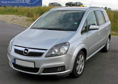 2006 Opel Zafira B 1.6i 16V (94 лс) CNG | Технические характеристики,  расход топлива , Габариты