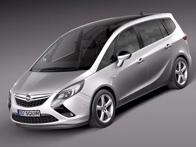 Opel zafira tourer 2020 parked outside on Craiyon