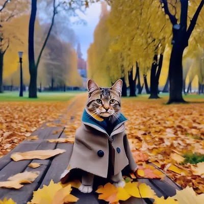 Осенний кот - Почтовый голубь