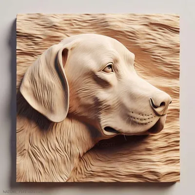 Знаменитое животное собаки Святого Отто, Природа 3D модель для ЧПУ: STL /  MAX (obj)