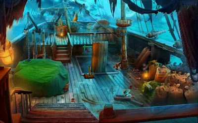 Картина на холсте Палуба пиратского корабля: - Арт. 210616 | Купить в  интернет-магазине - Уютная стена