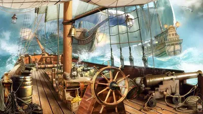 Палуба пиратского корабля фото 