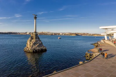 Статуэтка «Памятник затопленным кораблям» из латуни (8 см) | Крымский  Сувенир
