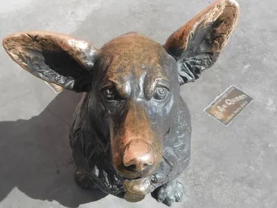 Купить Полигональная скульптура собаки (95 см) в Москве