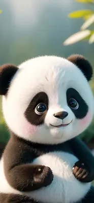 Cute panda | Панда, Обои