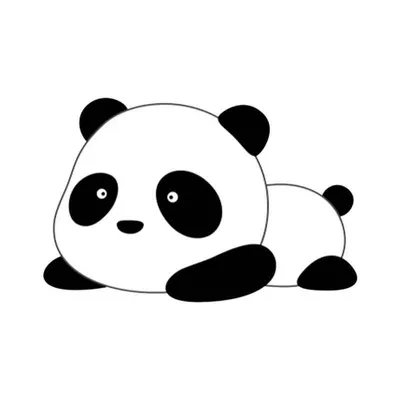 Панда простой рисунок - 29 фото