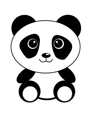 Маленький Симпатичный Счастливый Panda Рисунок Для Футболки Дизайн Печати  Для Детей Дудл Китайский Или Бамбуковый Медведь Лицо Скандинавс — стоковая  векторная графика и другие изображения на тему Афиша - iStock