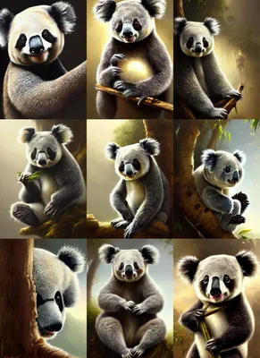 Panda and Little Koala \" Photographic Print for Sale by SaradaBoru |  Redbubble